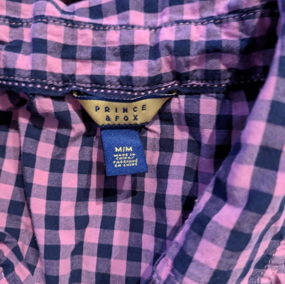 Prince & Fox Pink and Blue Checkered Shirt